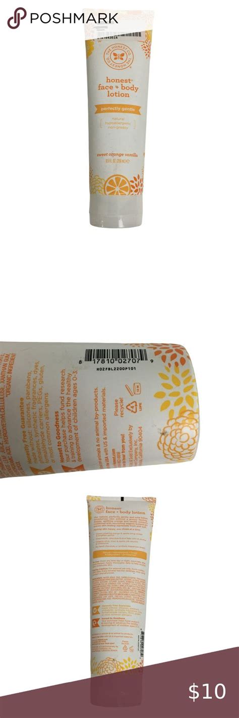 Honest Face Body Lotion Perfectly Gentle New Honest Company Sweet