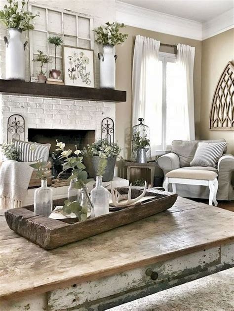 16 Cozy Farmhouse Style Living Room Decor Ideas Lmolnar