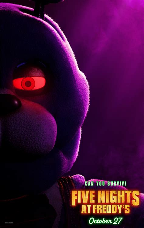 Five Nights At Freddys Movie Character Posters Bonnie Screen Connections