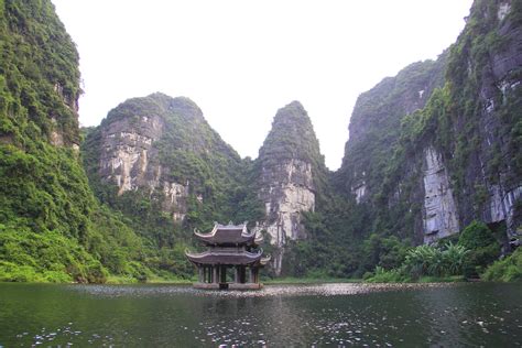 This Temple On Top Of The Water Ninh Binh Vietnam Rpics