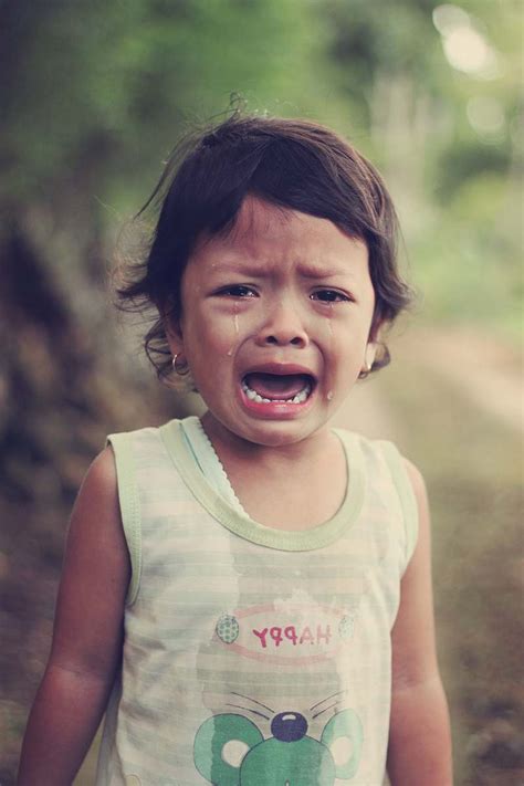 Human Selective Focus Photography Of Girl Crying People Image Free Photo