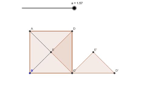 Triángulo Formado Por Las Diagonales De Un Cuadrado Geogebra