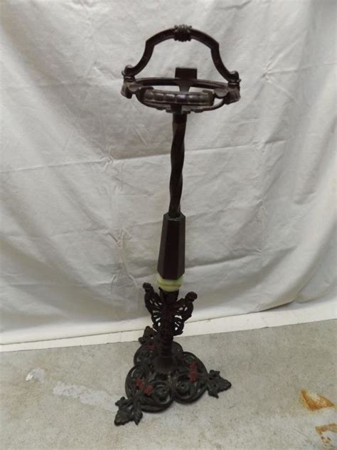 Vintage Ornate Cast Iron Ashtray Stand Vintage Ashtray Ornate