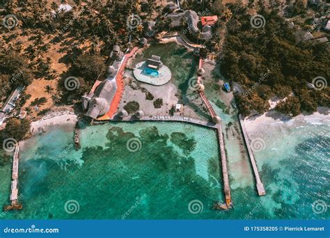 Tintinpan And Isla Mucura In San Bernardo Islands On Colombia`s Caribbean Coast Stock Image