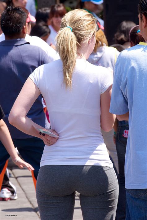 Beautiful Blonde Ass In Lycra Divine Butts Candid Milfs In Public