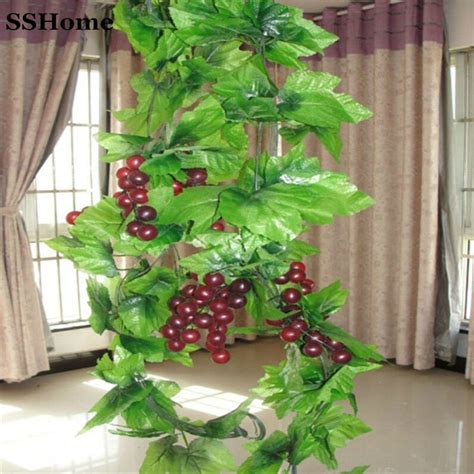 Artificial Plants Green Grape Vine Simulation Plants Silk Cloth Flowers