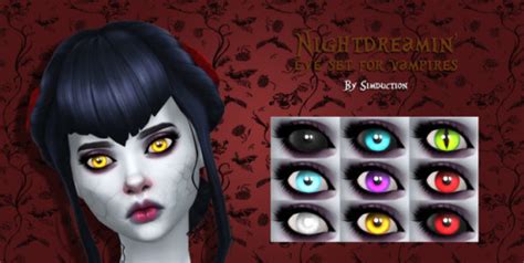My Sims 4 Blog Nightdreamin Vampire Replacement Eyes By Simduction