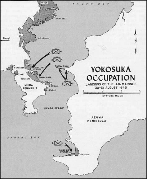 This 579 acre naval base occupies a small peninsula jutting into tokyo bay. 31 Yokosuka Navy Base Map - Maps Database Source
