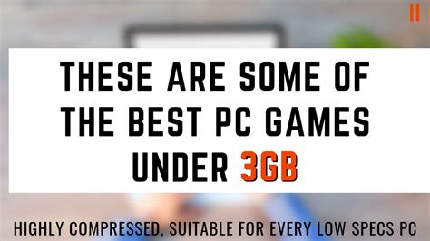 Top 10 Best Pc Games Under 3gb Highly Compressed100 Working
