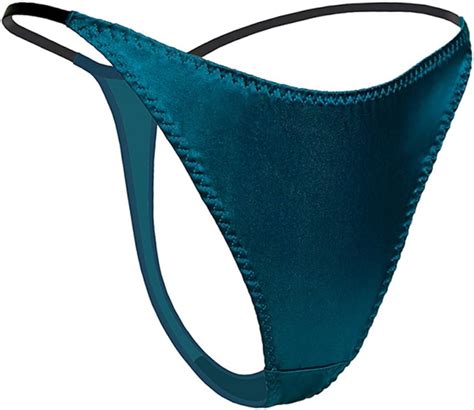 Buy Silriver Womens Silk Satin Panties Thong Sexy G String Thongs T Back Satin Bikini Underwear