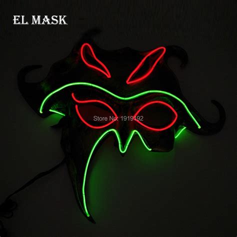 Hot Sale Event Party Mask Supplies Glow In The Dark Mask Face Sound