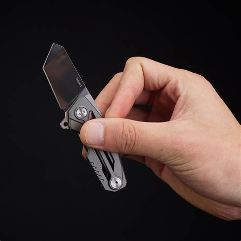 Variablex Titanium Folding Knife Gray Tacticalgeek Touch Of