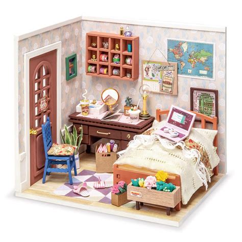 Buy Rolife Diy Miniature Dollhouse Kit Bedroom Scale Model Diorama