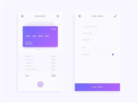 Daily Ui Challenge 002 — Credit Card Checkout By Shanil On Dribbble