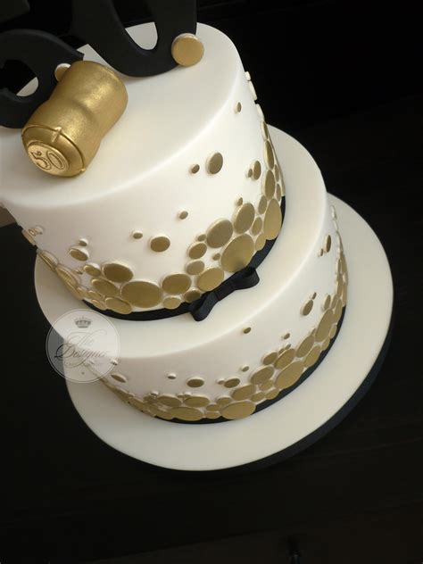 Champagne themed 50th birthday cake | Isabelle Bambridge | Flickr