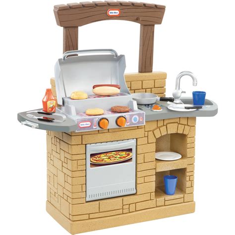 Discount Supplements Outdoor Grill Playset Kids Pretend Play Toy Stone