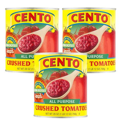 Cento Crushed Tomato Sauce Oz Can Non GMO No Preservatives Added