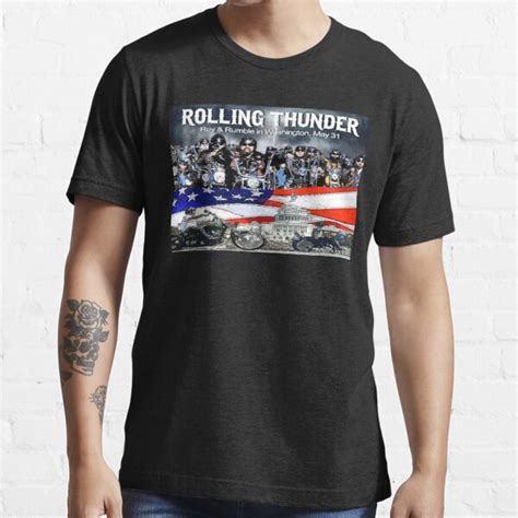 Rolling Thunder T Shirt For Sale By Artoons Org Redbubble