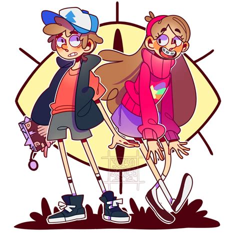 [fanart] gravity falls dipper and mabel pines by yoisadrowsy on deviantart