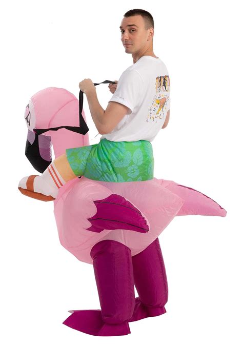 Fantasia Inflável De Flamingo Para Adultos Inflatable Flamingo Ride On