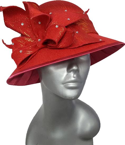 Swanhat Etsy Dressy Hats Hats Red Gold