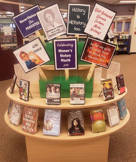 Womens History Month Library Display Library Book Displays