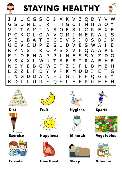 Staying Healthy Word Search Teaching Resources How To Stay Healthy