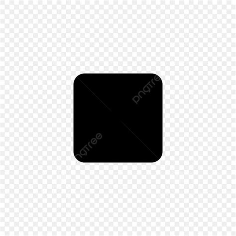 A Black Square Icon On A Transparent Background
