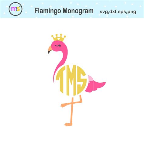 Free Svg Flamingo Monogram Svg Free 6079 Svg Design File All Free