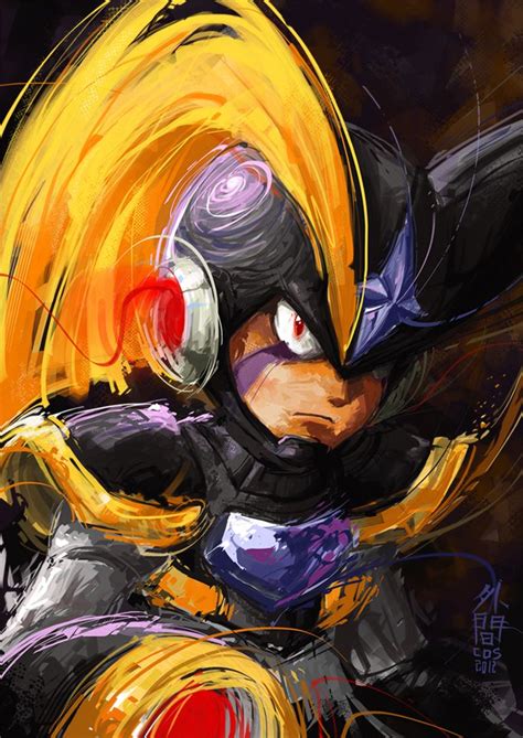 Bass Portrait By ~duhokama On Deviantart Mega Man Art Mega Man Painting