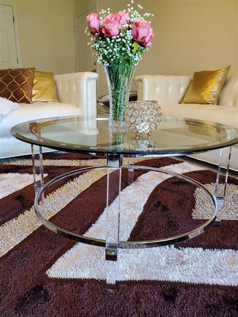 46 Mo Finance Christopher Knight Home Elowen Modern Round Tempered Glass Coffee Table With