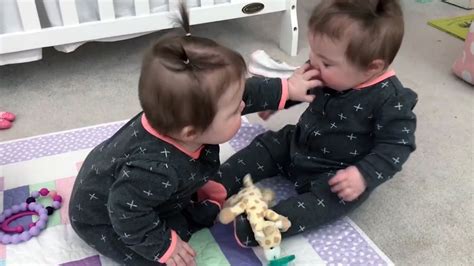 Adorable Twin Babies Share Pacifier And Fighting Youtube