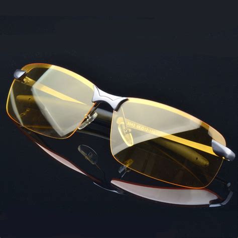 Alloy UV Polarized Men S Driver Night Vision Goggles Sunglasses Driving Male Driving Sun