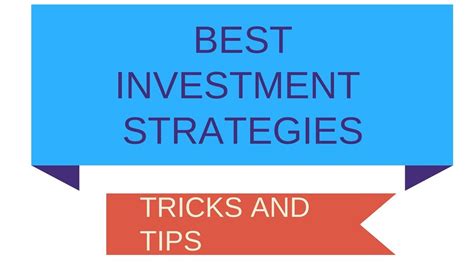 Best Investment Strategies Tricks And Tips Must Watch Youtube