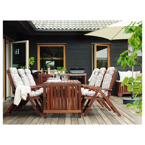 Ikea ÄpplarÖ Drop Leaf Table Outdoor Brown Stained Products In