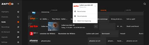 Recordings And Series Recordings In Windows App Zattoo Support