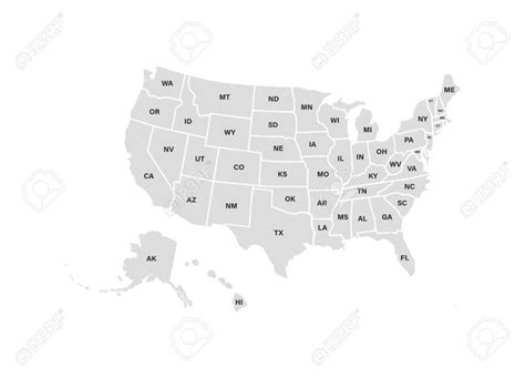 United States Map Template Blank Usa Map United States Map Usa Country