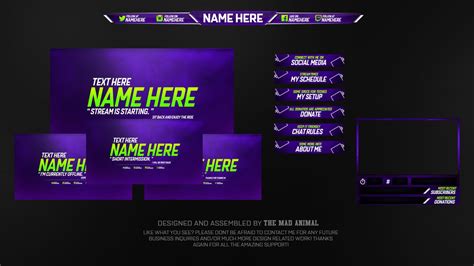 Free Twitch Overlay Template Psd Templates Printable Download