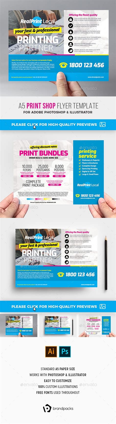 Print Shop Flyer Template Print Templates Graphicriver