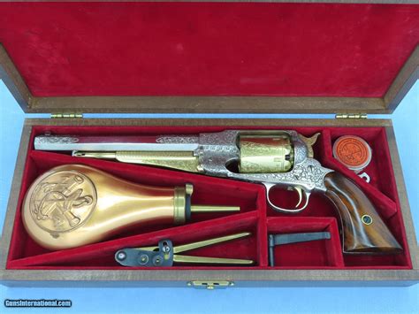 1973 Vintage Factory Engraved And Cased 44 Cal Navy Arms Remington 1858