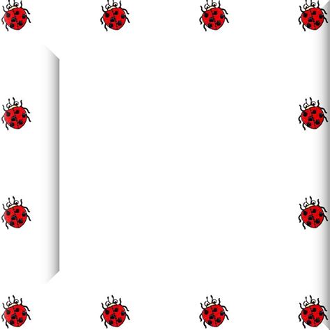 Ladybugs Borders And Frames Frame Cards