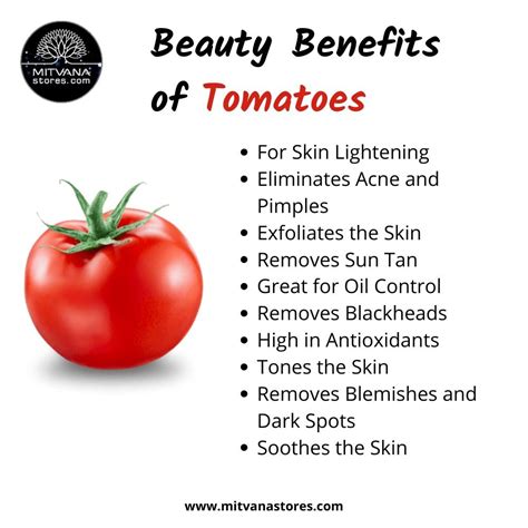 Beauty Benefits Of Tomatoes Tomato Benefits Skin Tomato For Skin