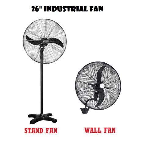 Industrial 26 Stand Fan Wall Fan 6 Months Warranty Motor