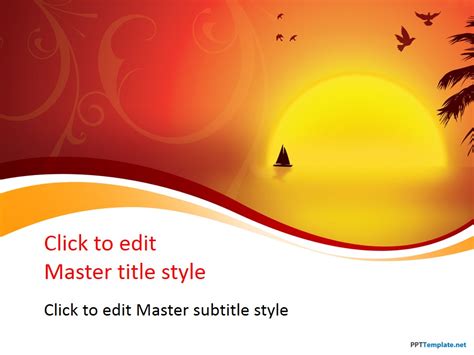 If you would like to present like a publication , feel free to download it now. Free Sunset PPT Template