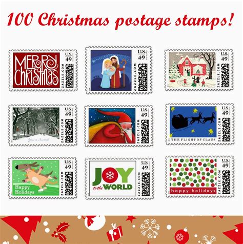 100 Beautiful Christmas Postage Stamps You Can Buy Online