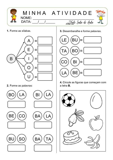 Atividades para Alfabetização Ideias divertidas e didáticas PDF