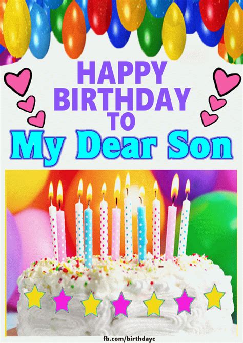 Happy Birthday My Dear Son Images 