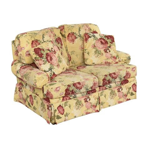 63 Off Clayton Marcus Clayton Marcus Floral Roll Arm Loveseat Sofas