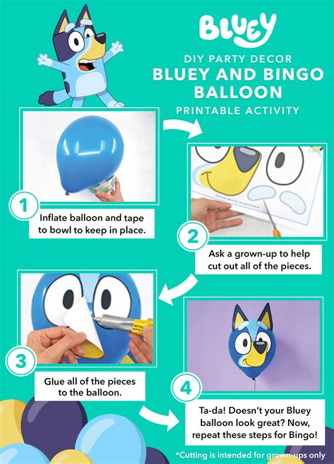 Make Your Own Bluey And Bingo Balloons 2nd Birthday Party Themes