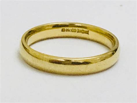 Quality Vintage Ct Yellow Gold Wedding Ring Fully Hallmarked